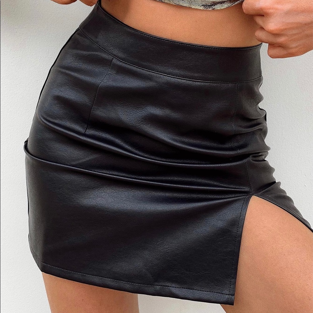 Princess Polly black mini skirt